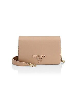 Prada Women's Monochrome Leather Crossbody Bag - Cipria | Saks Fifth Avenue