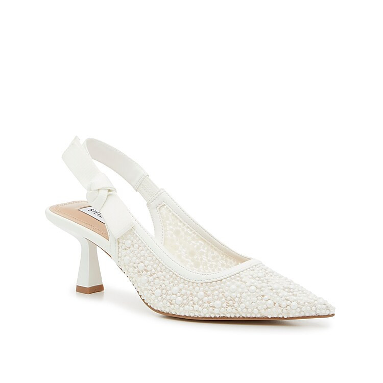 Steve Madden Versali Pump | Women's | White | Size 9.5 | Pumps | Slingback | DSW