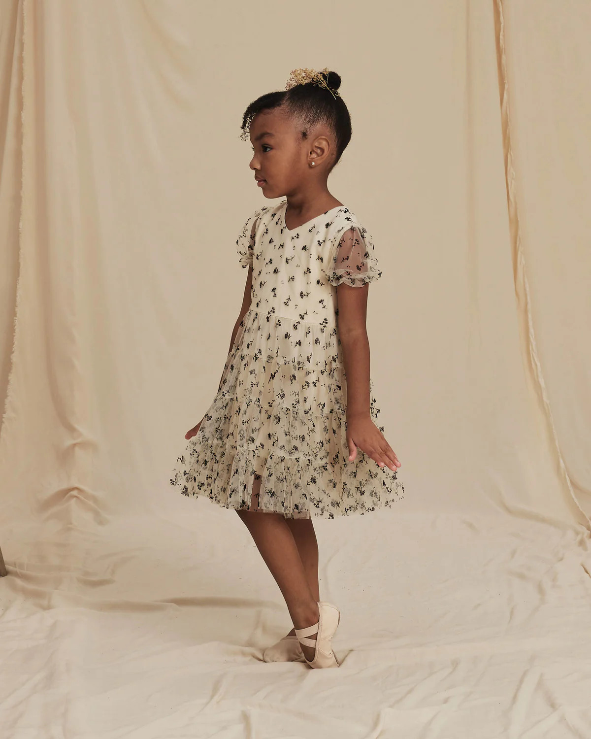 dottie dress | black floral | Noralee