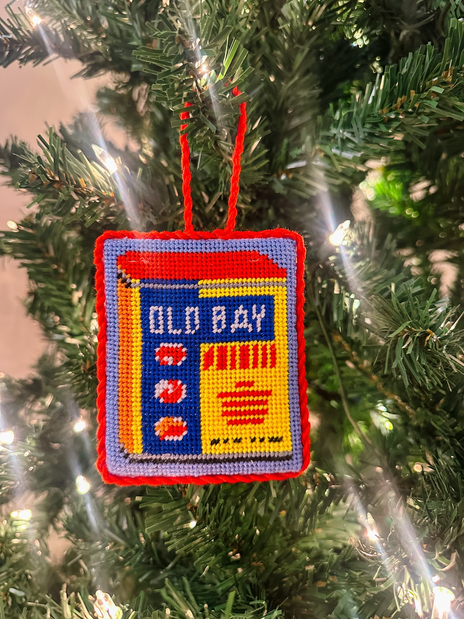 Most recent needlepoint finish!! I loved stitching this canvas, and I’m giving it to my brother for Christmas!! Making ornaments as gifts is one of my favorite things - I love picking out meaningful canvases that the recipient can pull out every year for their tree ❤️🎄🦀

#LTKSeasonal #LTKHoliday #LTKGiftGuide