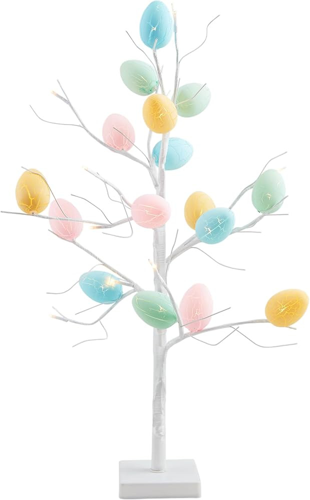 Mud Pie Easter Egg Light Tree; 23" H | Amazon (US)