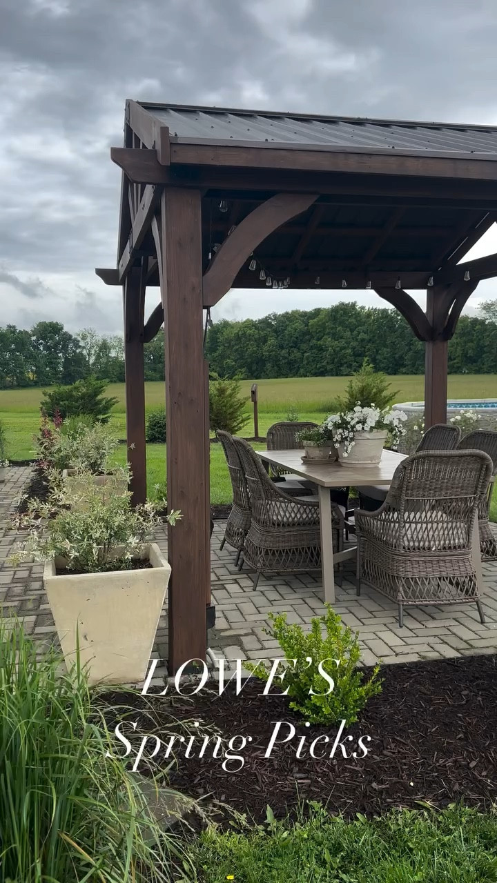 Spring is right around the corner! #ad I rounded up my favorites (many of which sold out last year and back in stock now!) Anyone else SO ready for spring☀️☀️☀️ I left the original sound on this one because I miss those sounds so much!! 

 Comment SHOP to shop my storefront for my @loweshomeimprovement spring picks! 

#LowesProject #LowesPartner #diyhome #diyproject #diyideas #diy #homeimprovement #outdoorliving #countryliving #getoutdoors

#LTKWatchNow #LTKHome #LTKSeasonal