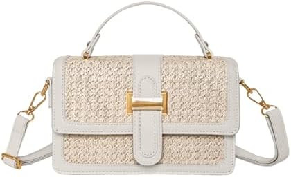 Straw Crossbody Bags for Women Summer Straw Clutch Bag Woven Beach Purse Vacation Handbags | Stra... | Amazon (US)