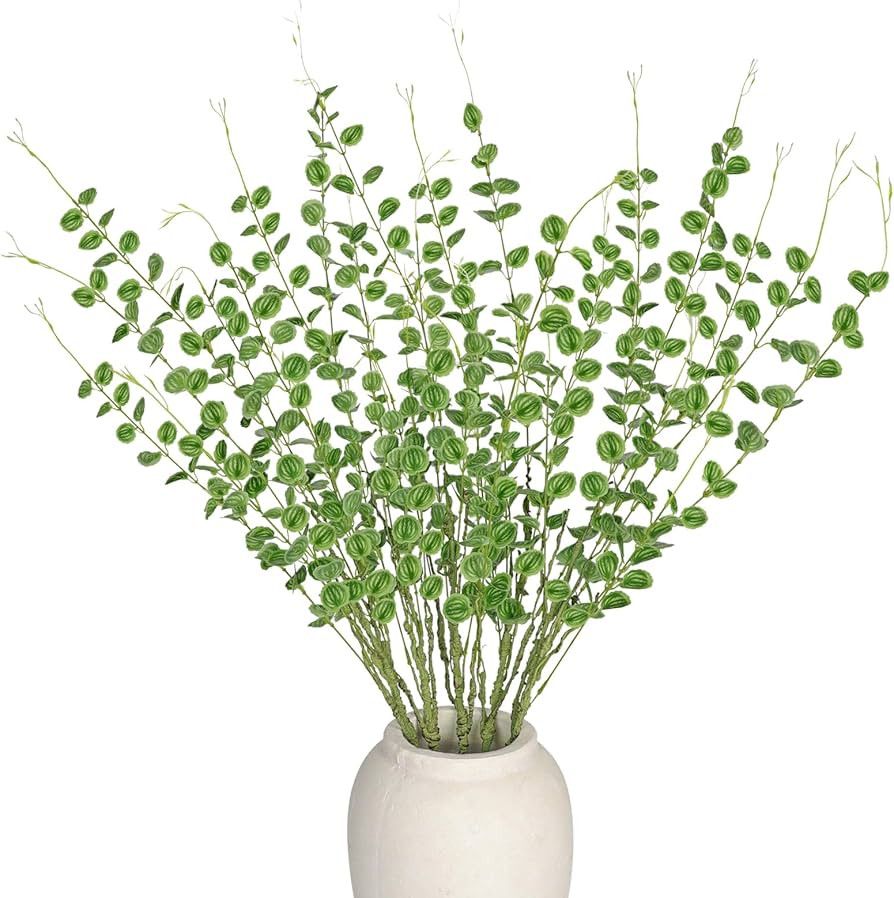 Artificial Greenery Stems – Set of 5 Tall Faux Plant Branches 33.8" for Home Decor, Vase Filler... | Amazon (US)