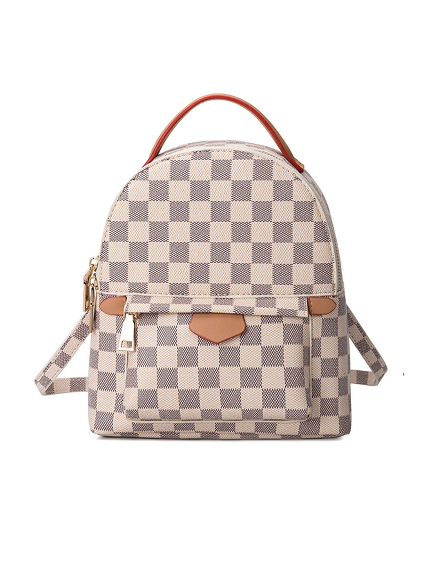 'Emma' Canvas Checked Mini Backpack (3 Colors) | Goodnight Macaroon