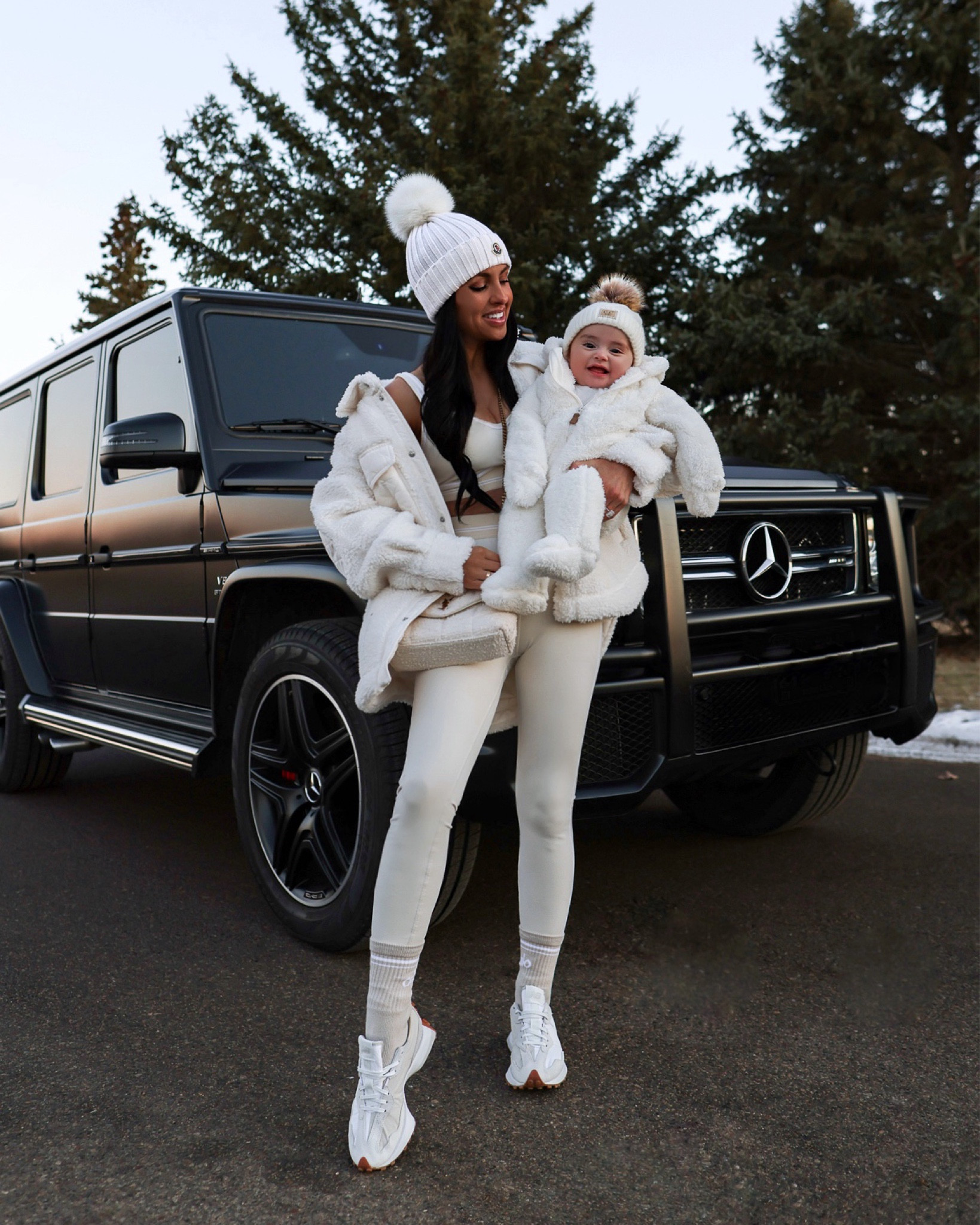 Winter casual outfit ideas
Mommy and me
Alo yoga set wearing an XS
Alo Yoga sherpa jacket wearing an XS
New Balance sneakers 
Carter’s white teddy bear jumpsuit on sale now!


#LTKBaby #LTKFindsUnder100 #LTKFamily