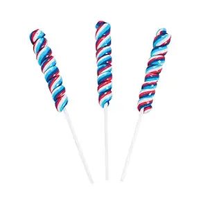 Patriotic Red, White and Blue Twist Pops (24 Cherry suckers) Fourth of July Candy | Amazon (US)