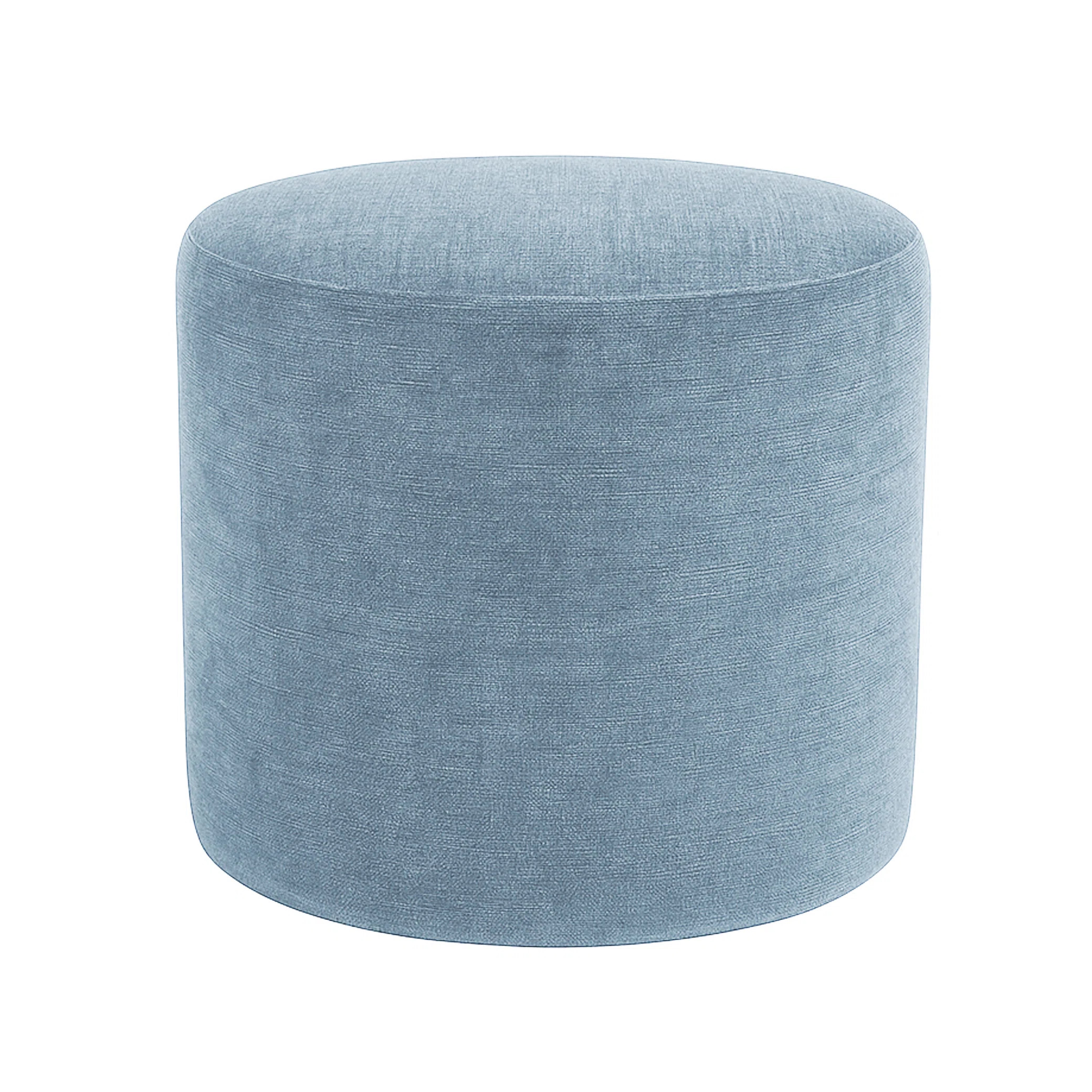 Crescendo 19" Wide Round Pouf Ottoman | Wayfair North America