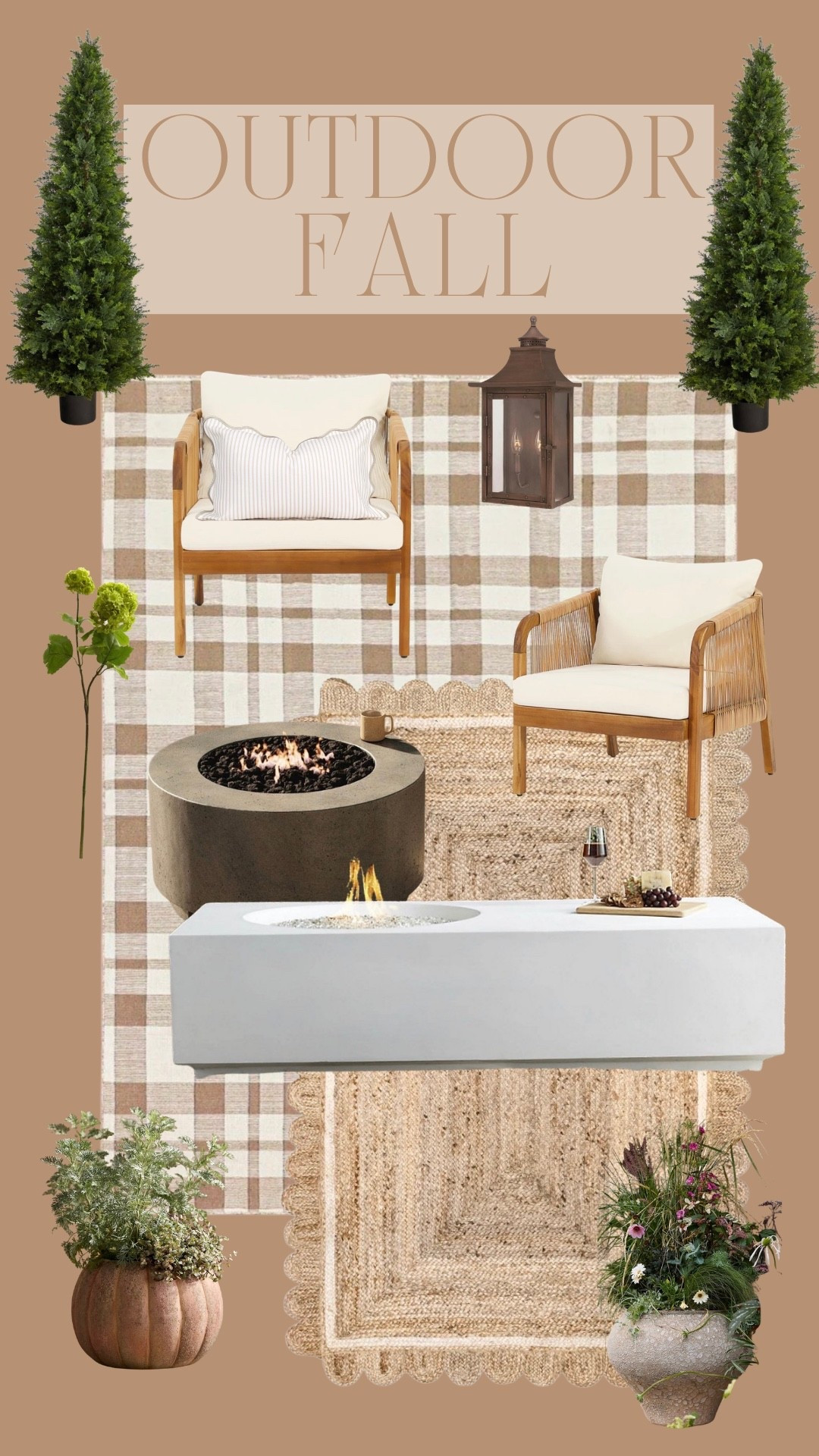Outdoor cozy fall set up 🍂

#home
#fall

#LTKSeasonal #LTKstorytime #LTKHome