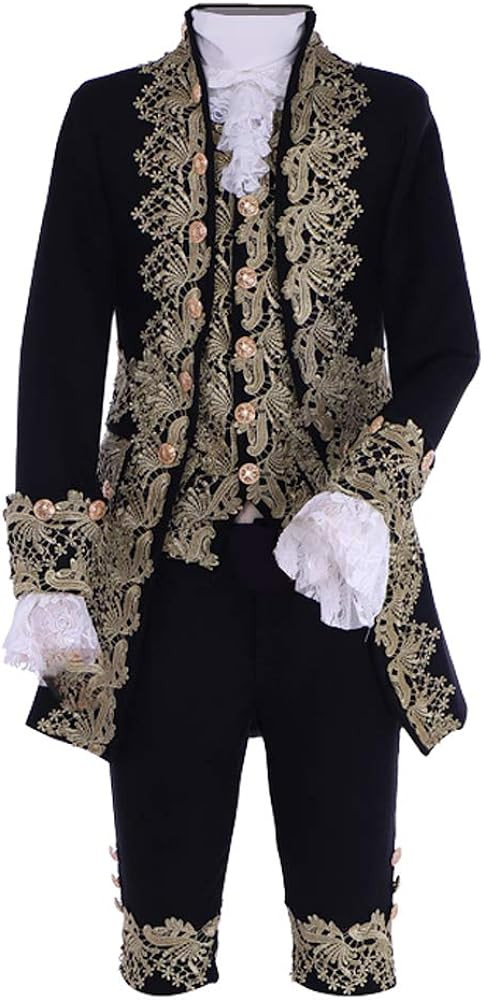 1791's lady Men's Victorian Fancy Outfit 18th Century Regency Tailcoat Vest Halloween Costume | Amazon (US)