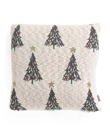20x20 Multi Tree Jacquard Knit Pillow | TJ Maxx