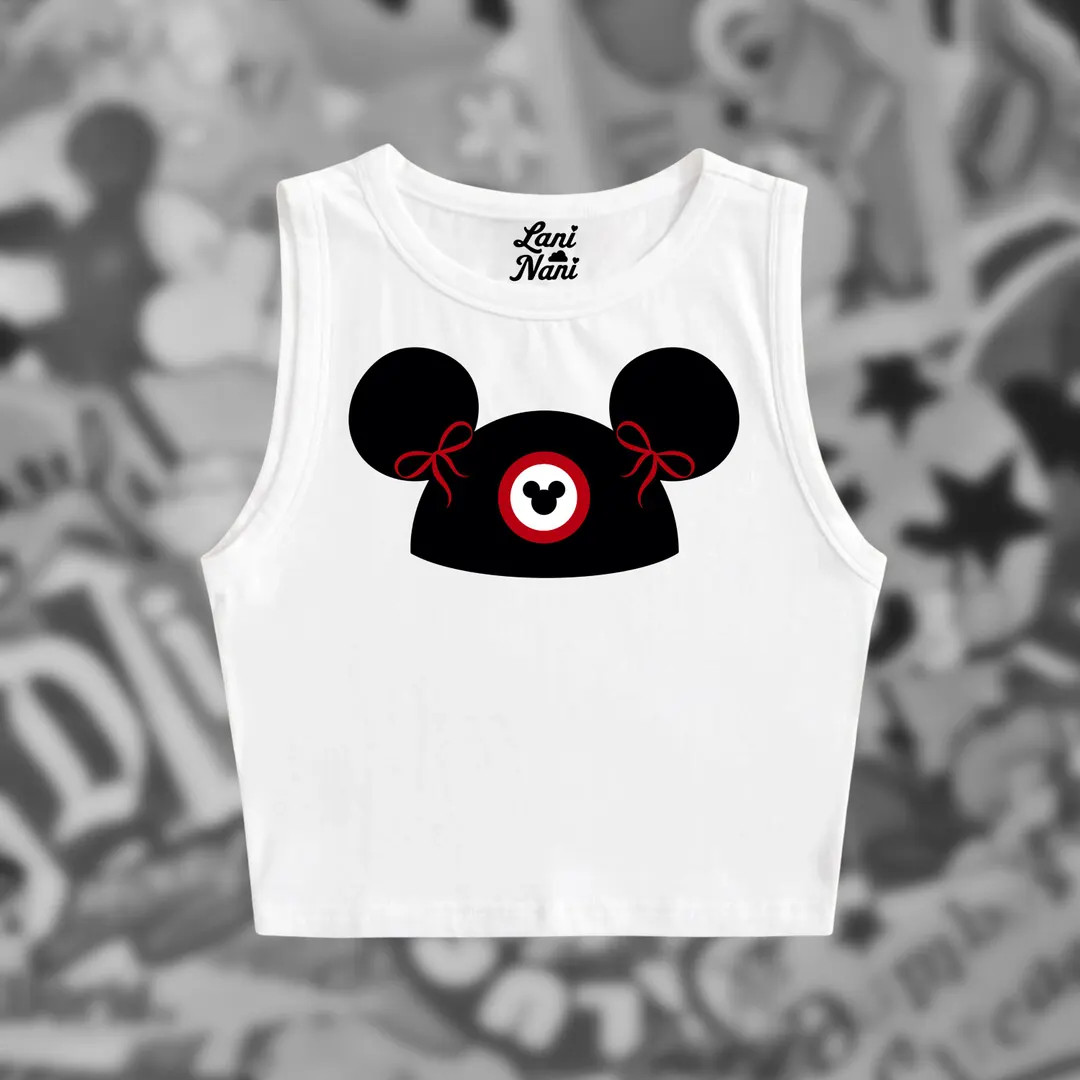 Mouse Hat Crop Tank | Mouse Crop Tank | Classic Retro Top | Mouse Coquette Tank Top - Etsy | Etsy (US)