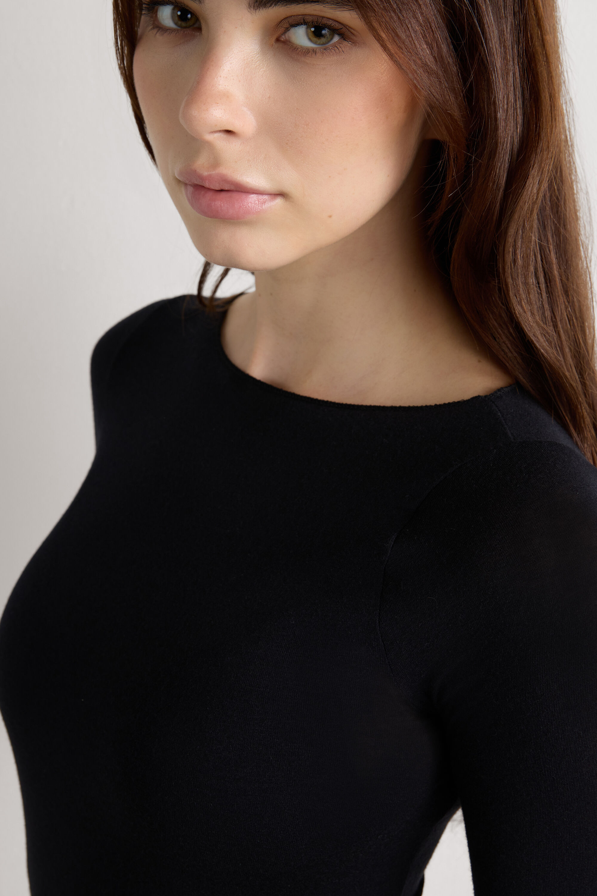 Boat Neck Modal Cashmere Ultralight Top | Intimissimi (US)