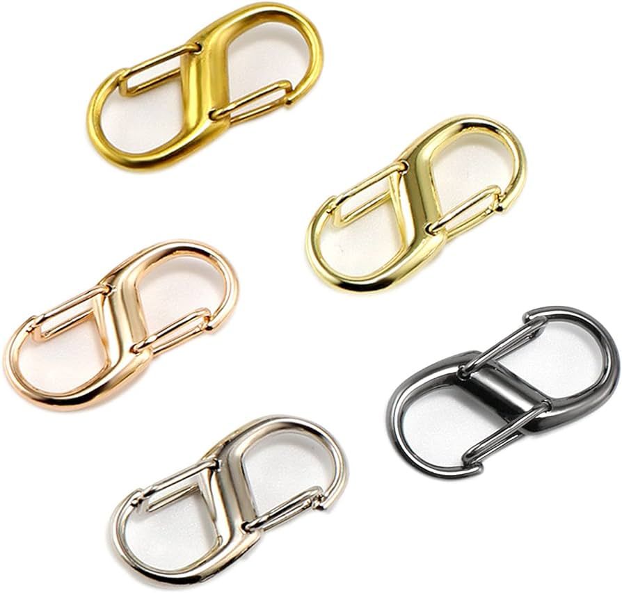 Wenplus Adjustable Metal Buckles for Chain Strap Bag, 5 Pcs 27.8x13mm Chain Links Tiny Metal Clip... | Amazon (US)