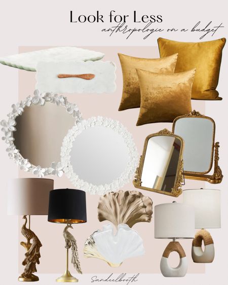 Anthropologie home look for less finds 💜


Table lamp, wall mirror, vanity mirror, throw pillows, marble scalloped tray, 

#LTKFindsUnder50 #LTKHome #LTKSaleAlert