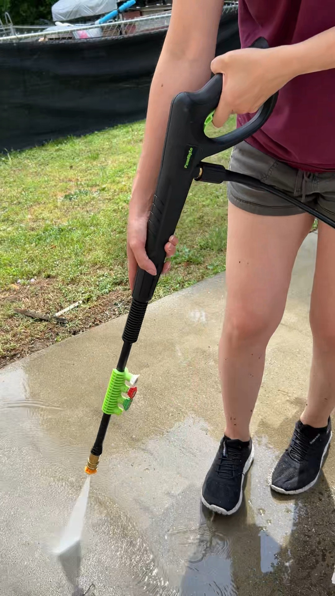 Pressure washing the back patio outdoors! Amazon find. Affordable lifestyle. Spring cleaning. Easy to assemble and use! Satisfying.

#LTKHome #LTKSeasonal #LTKWatchNow