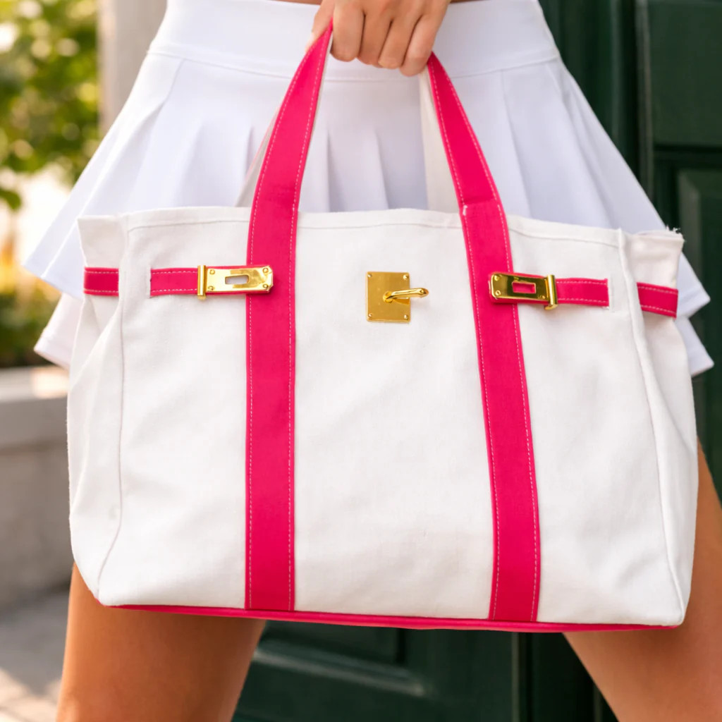Canvas  "Totekin" Boat Bag - Red Trim | Runway Athletics