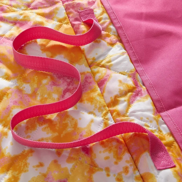 Mainstays Polyester Pink Shibori Outdoor Beach Blanket, 50" x 70" | Walmart (US)