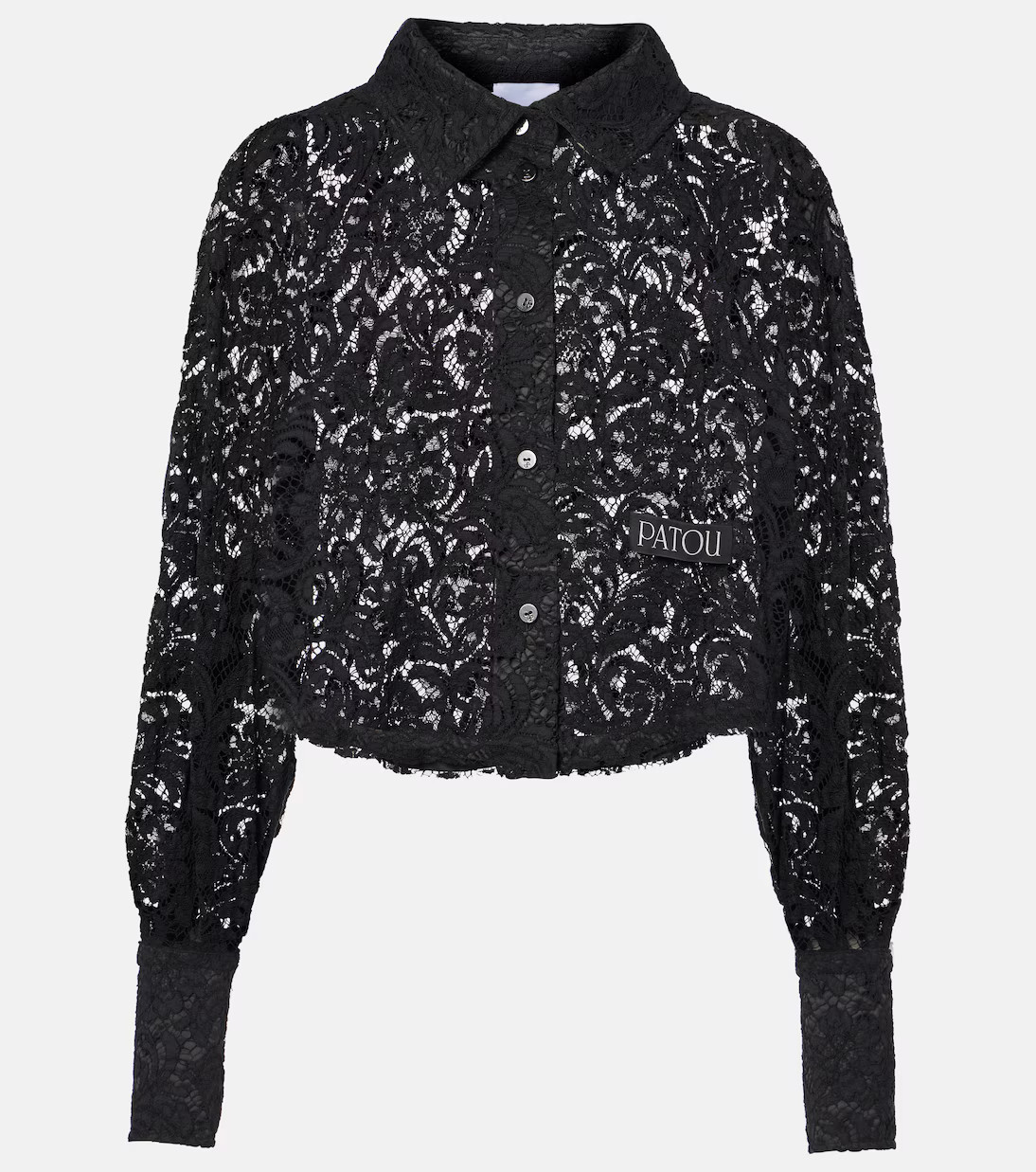 Cropped lace blouse | Mytheresa (US/CA)