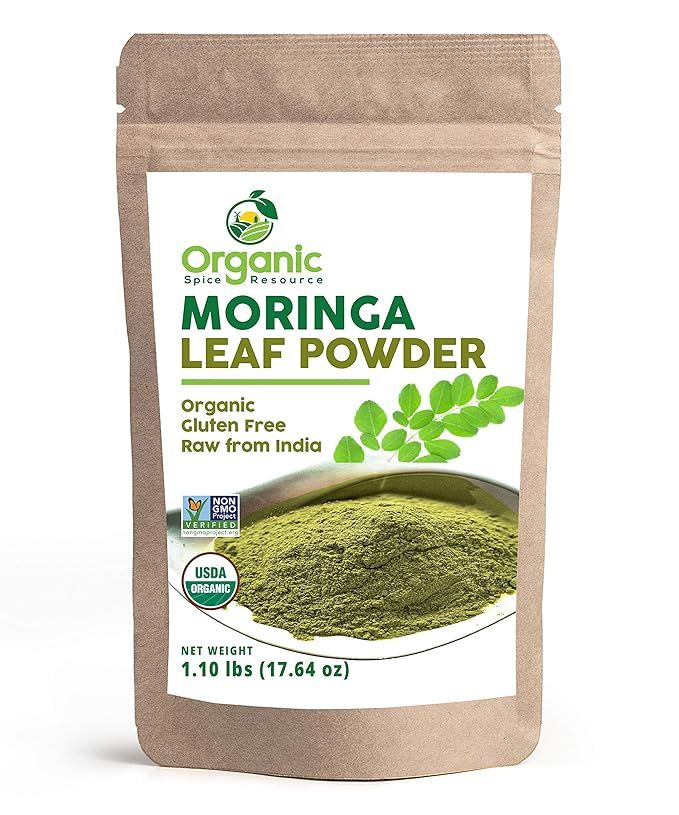 Organic Moringa Powder - 1.10 lbs (17.64 oz) | USDA Organics, Non-GMO, Kosher, Halal, Moringa Oli... | Amazon (US)