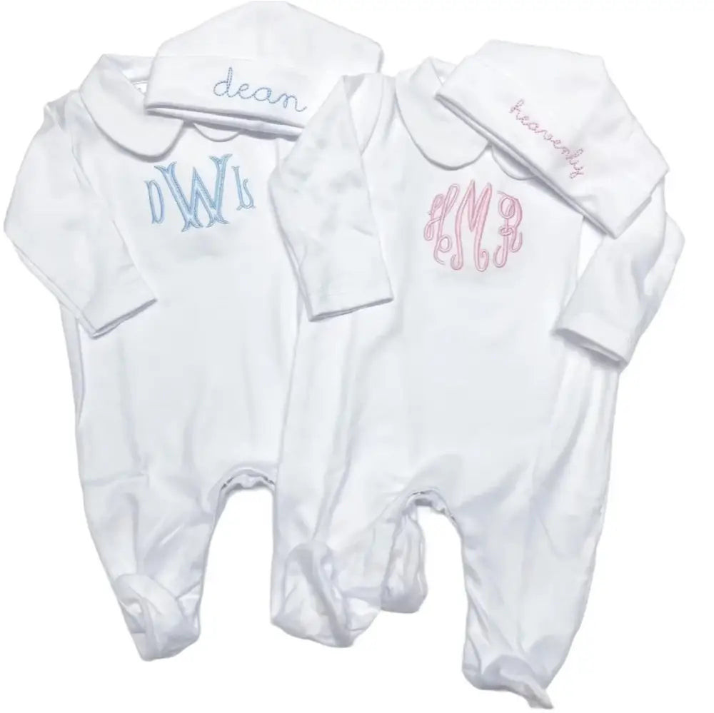 Pima Cotton Collared Footie Set | Hampton James Clothing