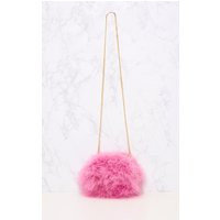 Pink Marabou Feather Clutch Bag | PrettyLittleThing US