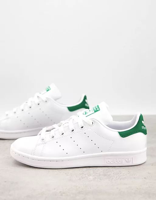 adidas Originals Sustainable Stan Smith  trainers in white and green | ASOS (Global)
