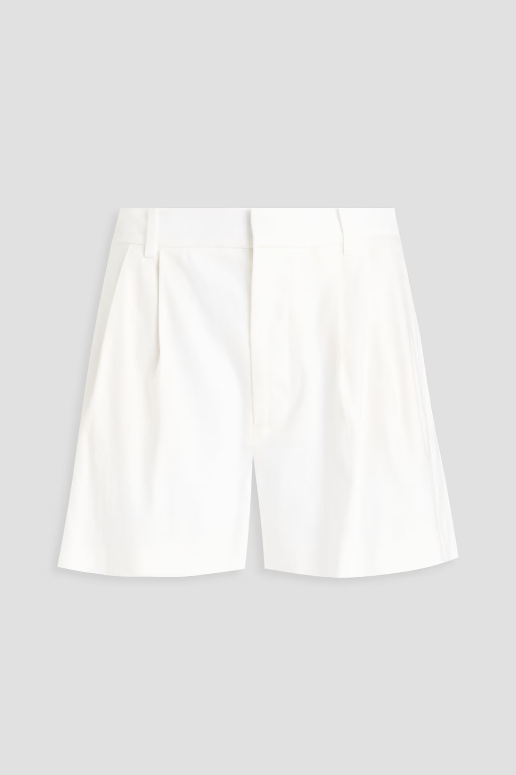 Pleated linen-blend  shorts | The Outnet (US and CA)