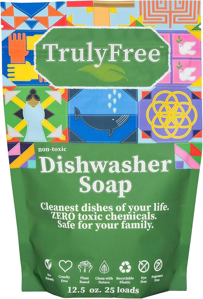 Truly Free Automatic Dishwasher Detergent Powder - Concentrated Dishwashing Detergent, Dish Soap,... | Amazon (US)