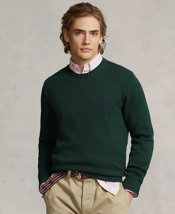 Polo Ralph Lauren Men's Cotton Crewneck Sweater - Macy's | Macy's