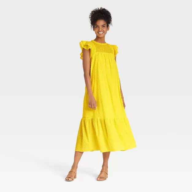 Women's Flutter Short Sleeve Shift Dress - Who What Wear™ | Target