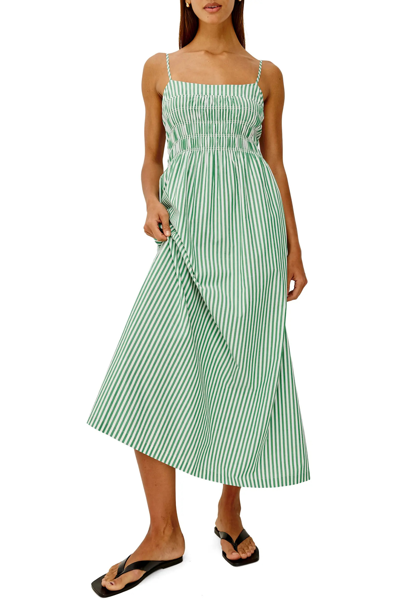 Primrose Stripe Smocked Bodice A-Line Dress (Women) | Nordstrom | Nordstrom