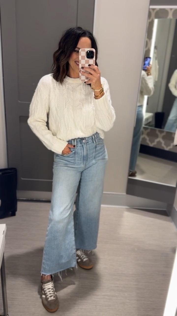 Simple, cozy, timeless, and warm look all in one! Love this one y'all, so classic but works amazing for the fall and winter months, the knit sweater is soft and not itchy at all.

Casual look, women's sweater, cozy vibes, fall fashion, winter fashion, Target style, VintagePickin



#LTKootd #LTKSeasonal #LTKPetite