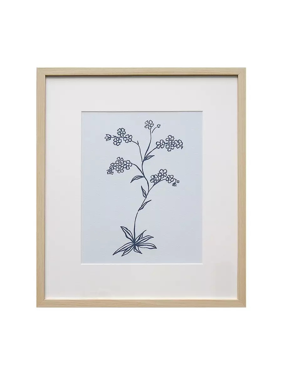 "Botanicals in Blue No.3" by Kayce Hughes | Serena and Lily