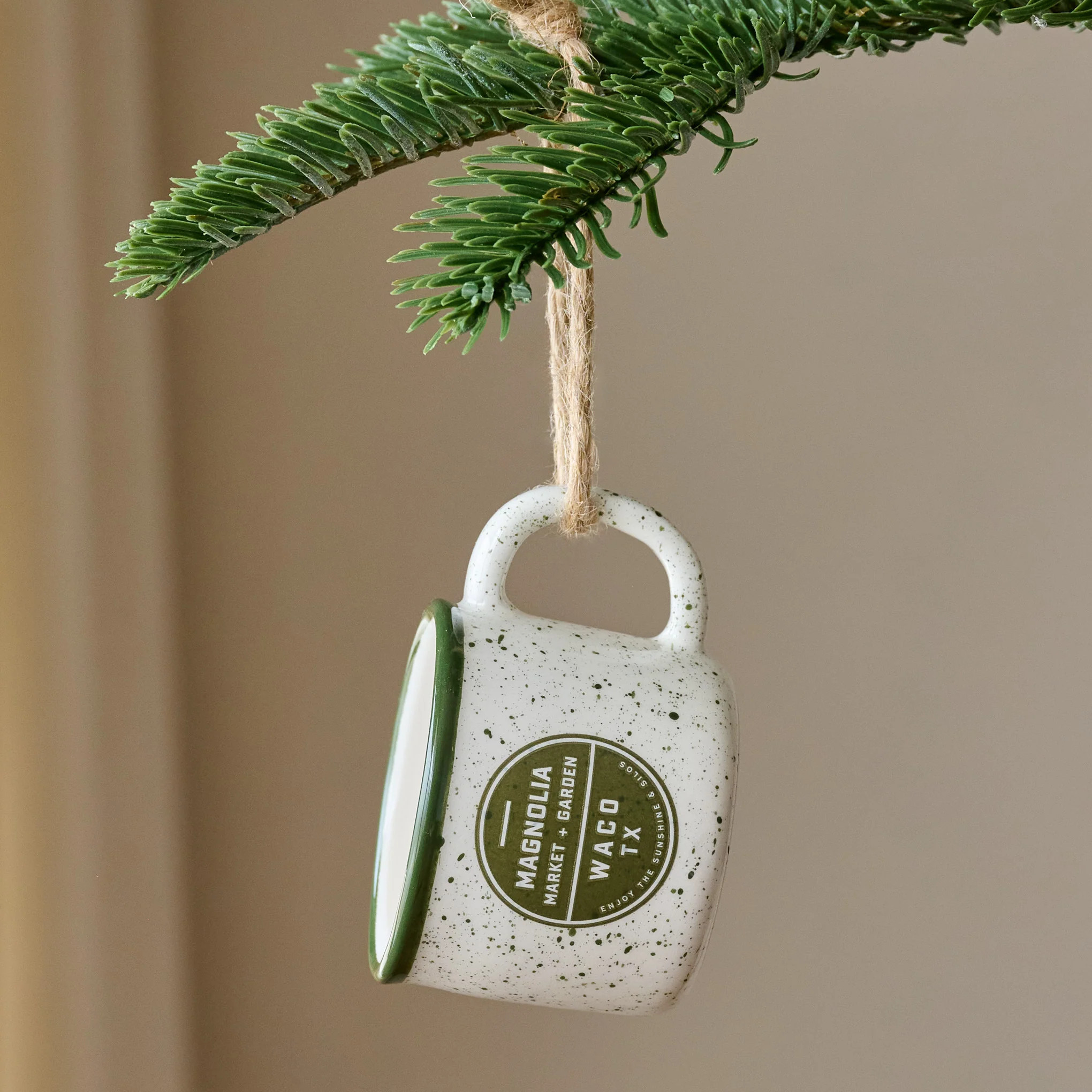 Green Magnolia Campfire Mug Ornament | Magnolia