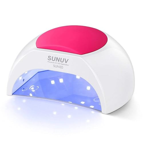 SUNUV SUN2C UV Light for Nails, UV LED Nail Lamp with 4 Timer Settings, Curing Lights Compatible with All Gel Polish Rose | Amazon (US)
