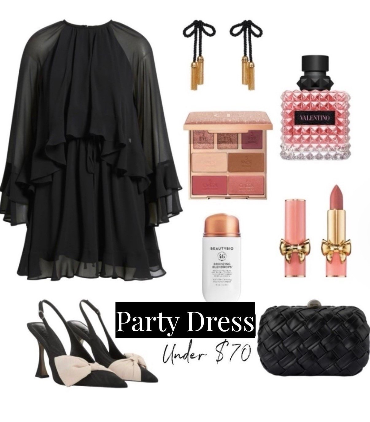 Date Night Dress
Date Night Outfit 
Party Dress
Party Outfit 
NYE Party
NYE Dress 
High heels
Bow heels 
Black Dress 


#LTKSaleAlert #LTKFindsUnder100