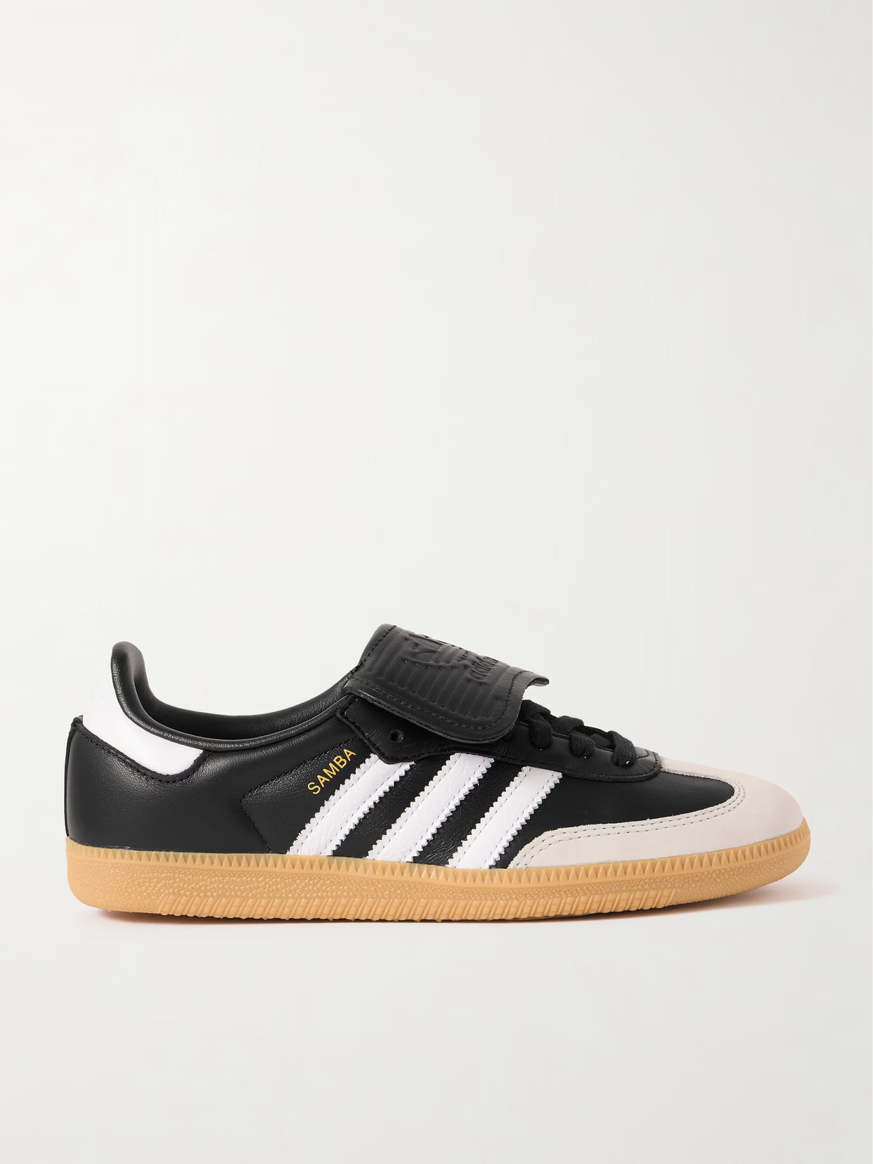 adidas Originals - Samba Lt Nubuck-trimmed Leather Sneakers - Black | NET-A-PORTER (UK & EU)