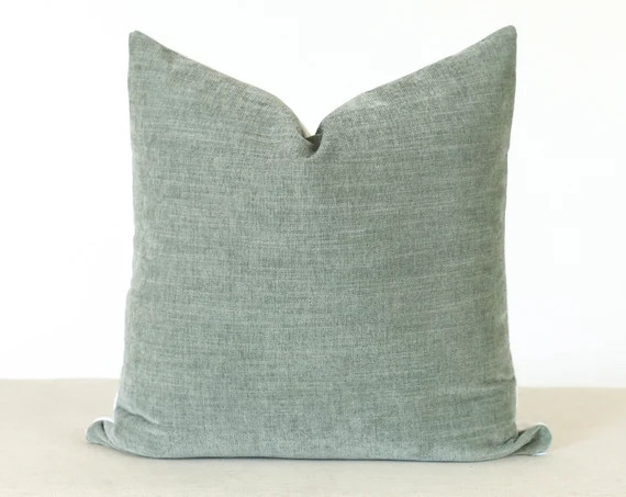 Green Velvet Pillow Velvet Pillow Cover Pillow Covers 20x20 | Etsy | Etsy (US)