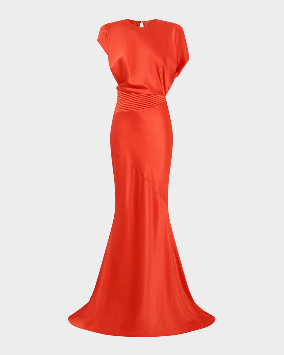 ZHIVAGOBond Draped Stretch Satin Mermaid Gown$550Earn a $50-$500 Gift Card with code AUGUST New A... | Neiman Marcus