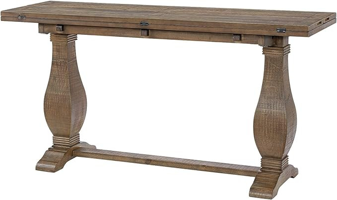 Martin Svensson Home Napa Sofa Console Table, Modular Flip Top Dining or Accent, Solid Wood Natur... | Amazon (US)
