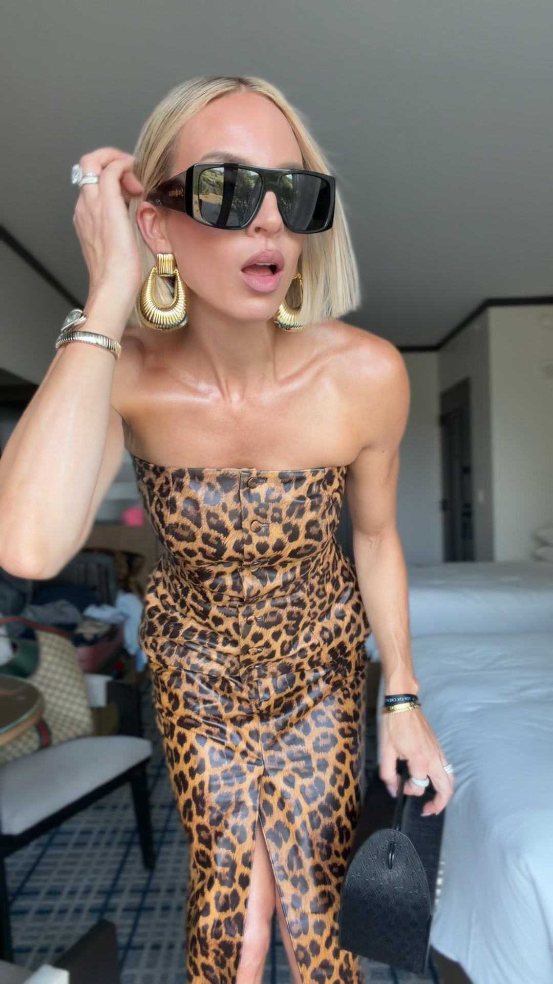 Look #2 for LTKCon☺️ wearing a small in the top and the skirt. I will warn you, the heels are sexy as heck, but not to be made for standing very long. They are not comfortable. ￼

#LTKCon #LTKdayinmylife #LTKTall