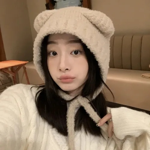 Nikifa - Bear Ear Knit Beanie | YesStyle Global