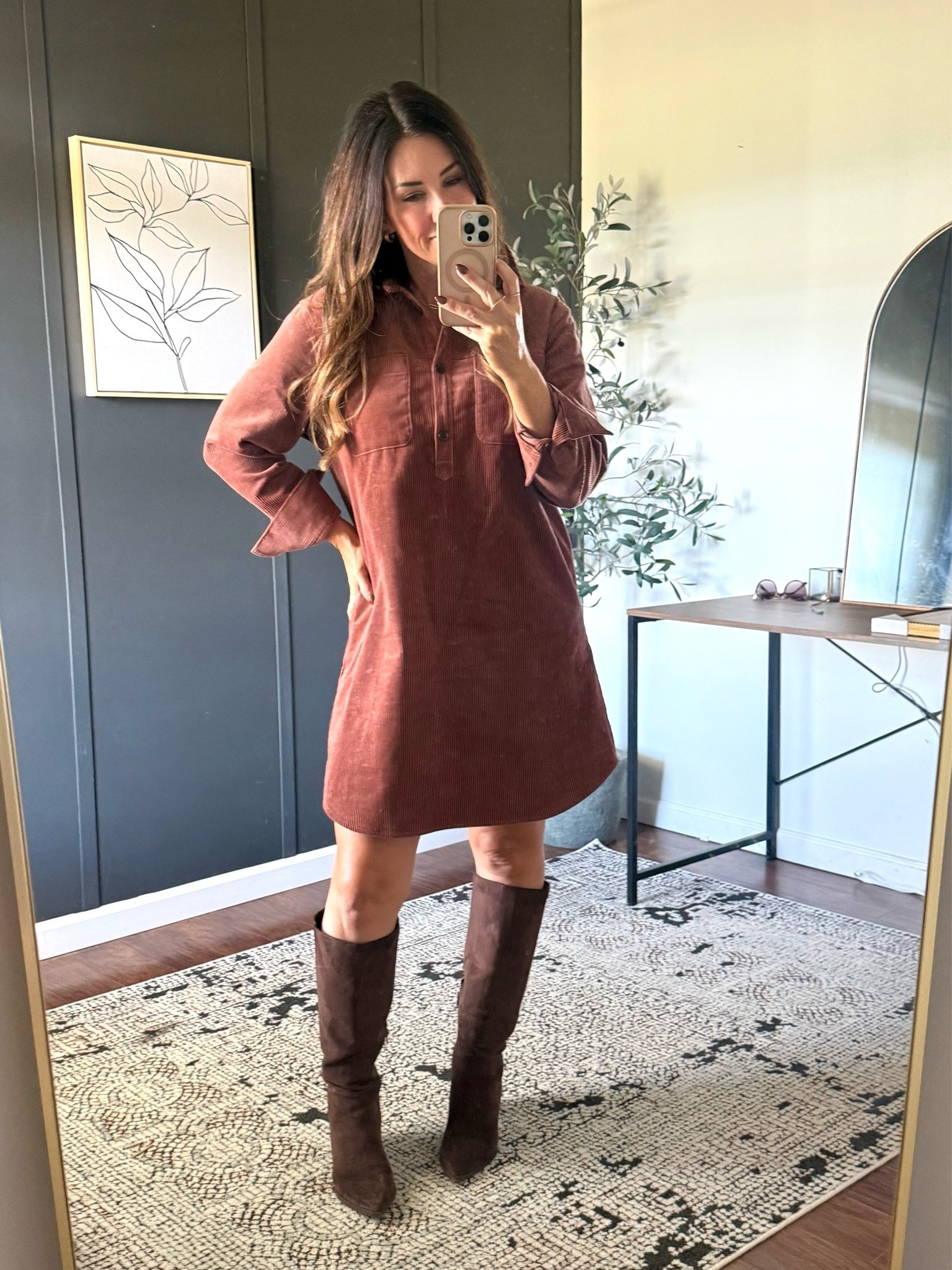 Perfect fall corduroy dress! Love the color, fit, and the pockets. Wore to work, and you could add tights as it gets cooler!

Fall outfits // workwear // fall dresses

#LTKWorkwear #LTKSeasonal #LTKOver40