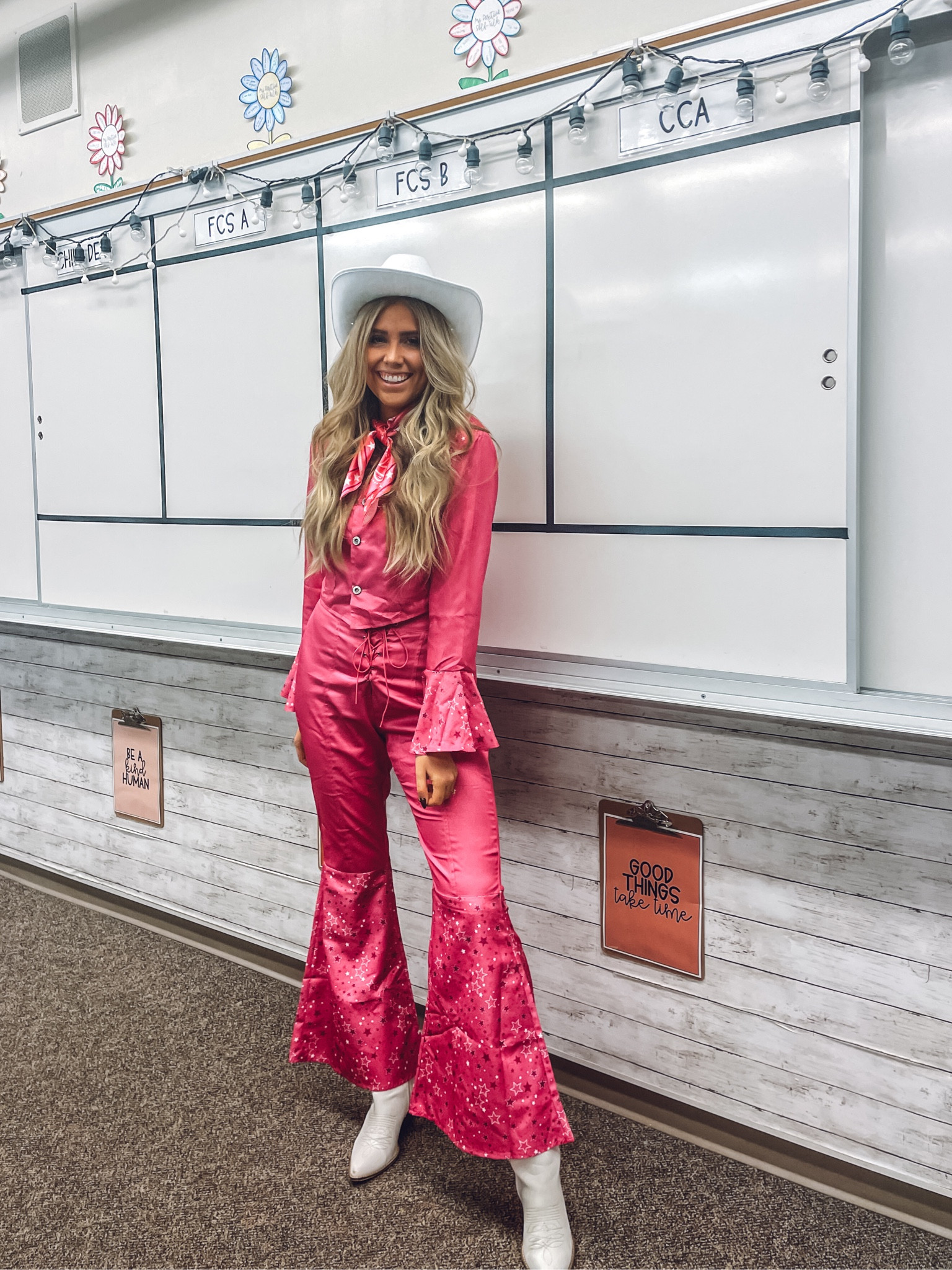 cowgirl barbie teacher Halloween costume  2023💖 

*I found my long sleeve version of the cowgirl Barbie outfit on a website that I can’t link! Just google long sleeve cowgirl Barbie costume and it’s from the Sun Baby Store!

| teacher Halloween costume | Halloween costume idea | barbie | the Barbie movie 

#LTKfindsunder100 #LTKHalloween #LTKSeasonal