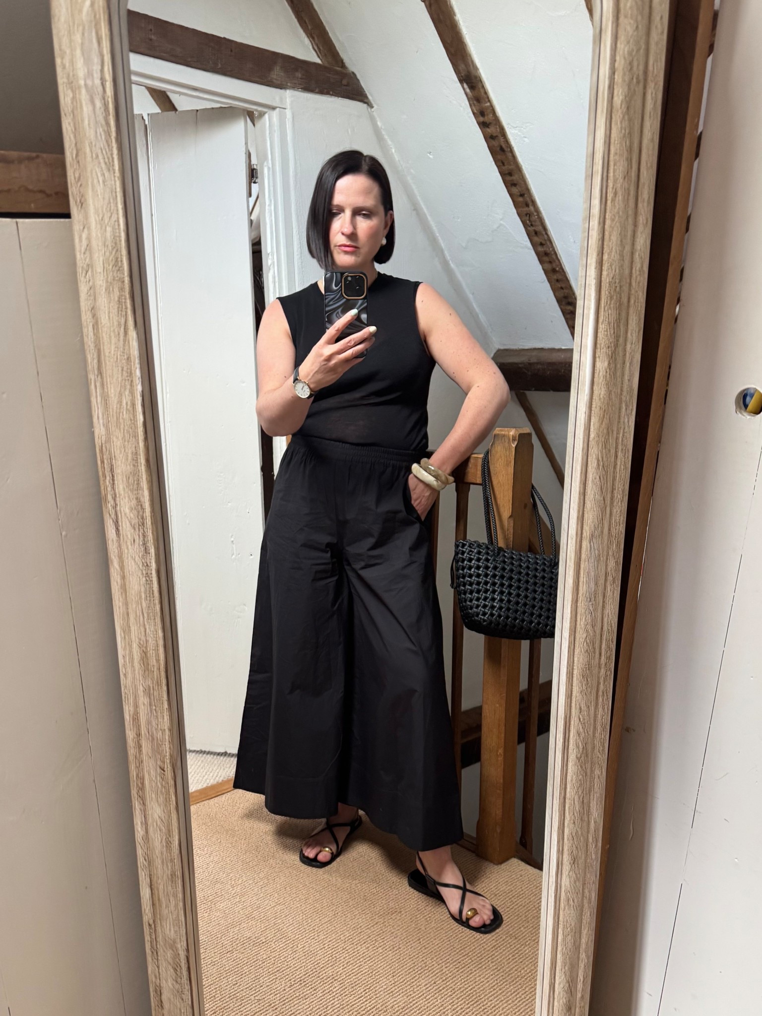 Cotton Cropped Palazzo Trousers
I am wearing a size 10 long length and am 5’5"

#LTKuk #LTKspring #LTKsummer