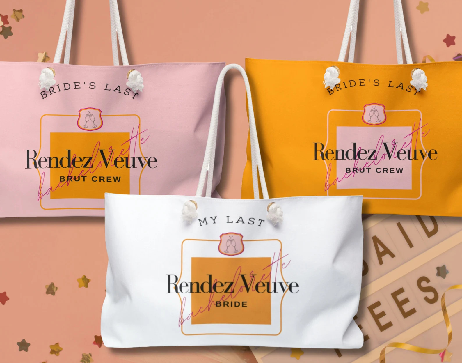 BACHELORETTE PARTY FAVORS Bag Veuve Before Vows Last Rendez Veuvechampagne Bagwine Bachelorette P... | Etsy (US)
