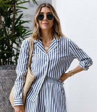 Splendid x Cella Jane Blog Striped Long Sleeve Button Down Shirt | Dillard's | Dillard's