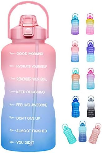 Venture Pal Large Half Gallon/64oz Motivational Water Bottle with Time Marker & Straw,Leakproof Trit | Amazon (US)
