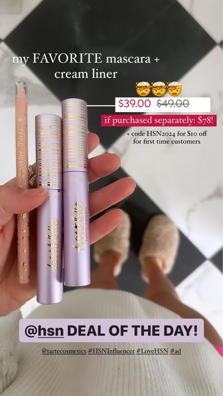 My FAV mascara X 2 + cream liner is on sale at @HSN right now for $39, would be $78 if purchased separately! Stock up — oh, and use code HSN2024 for an extra $10 as a first time customer @tartecosmetics #HSNInfluencer #ad #LoveHSN 

#LTKGiftGuide #LTKBeauty #LTKSaleAlert